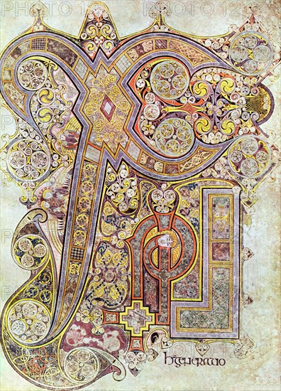 Monogram page from "The Book of Kells"