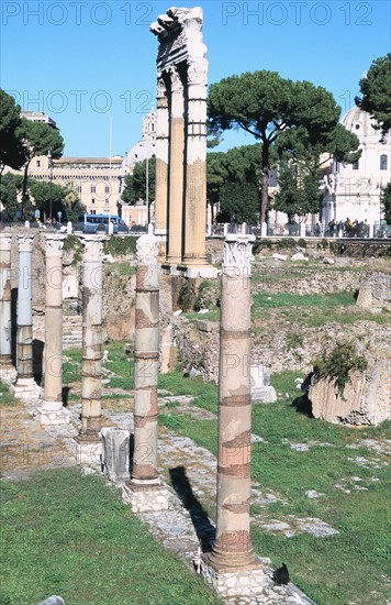 Ruins of the Temple of Castor and Pollux