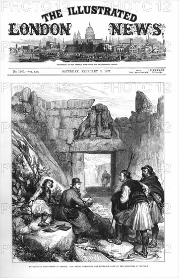 Schliemann's excavations at Mycenae