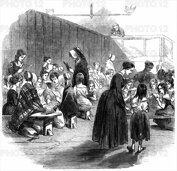 Teaching girls to read in The Ragged School Union