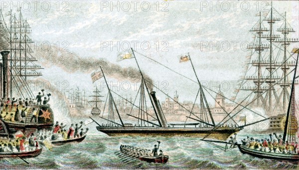 'Victoria and Albert' the first steam-driven royal yacht