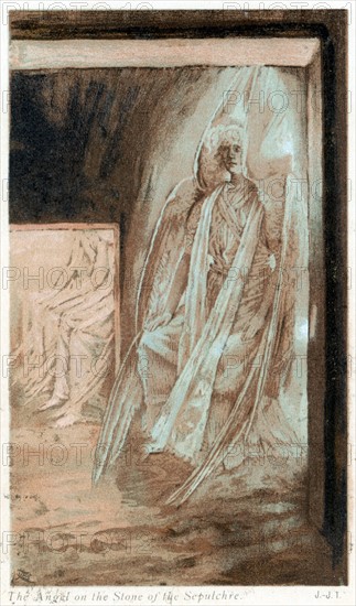 Angel of the Lord on the stone of the sepulchre