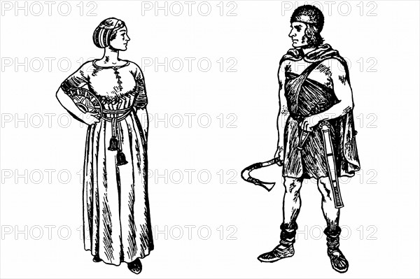 Costume of Germanic tribes in Ancient Roman times