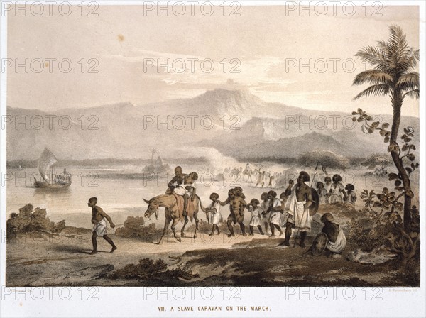 Slave caravan in Ethiopia