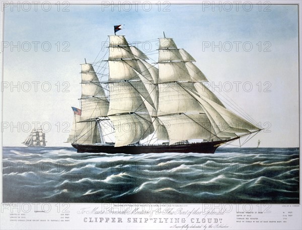 CLIPPER SHIP "FLYING CLOUD"