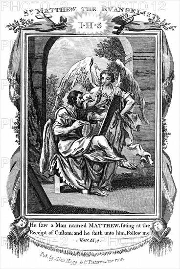 St Matthew the Evangelist being called from his work as a tax gatherer