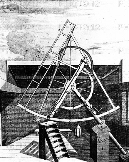 Flamsteed's equatorially mounted sextant fitted with telescope