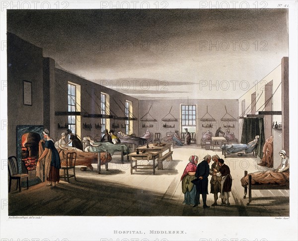 Women's ward in the Middlesex Hospital, London