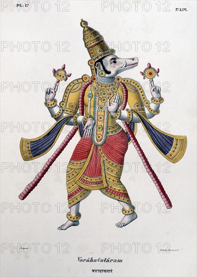 Vishnu, one of the gods of the Hindu trinity