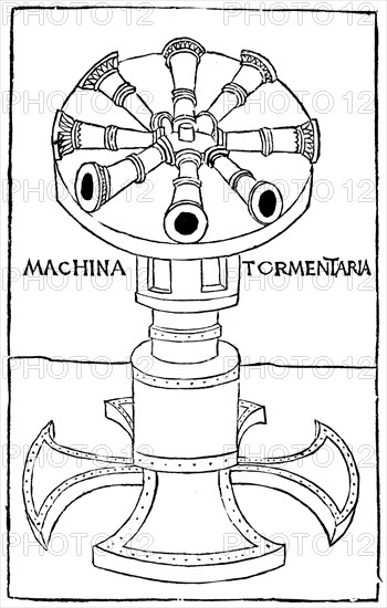 Early idea of a quick firing cannon