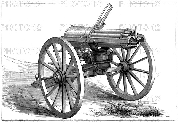 Gatling machine gun