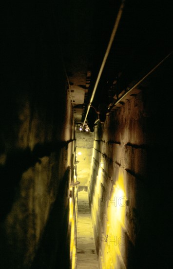 Passage inside the Great Pyramid at Giza