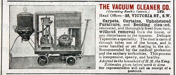 Advertisement for The Vacuum Cleaner Company