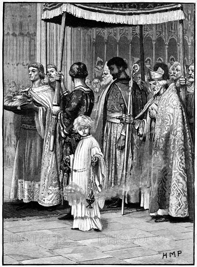 Coronation of Richard I in Westminster Abbey 1189