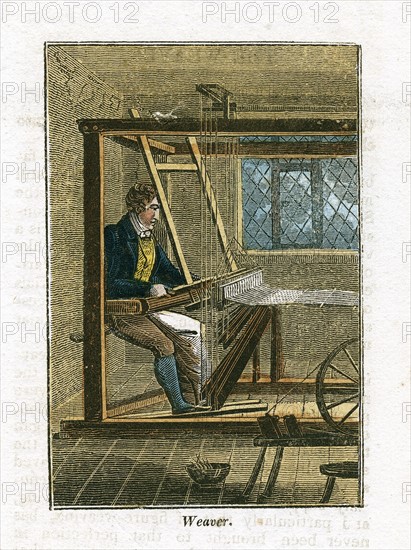 Weaver at his loom