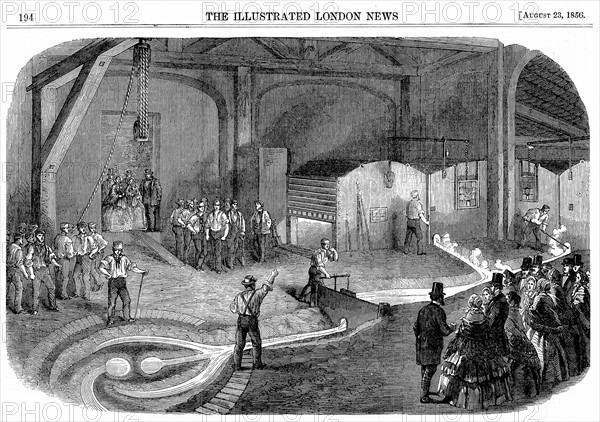 Tapping furnaces and casting the bell for the Westminster Clock Tower