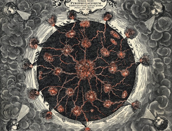 Sectional view of Earth