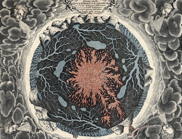 Sectional view of Earth