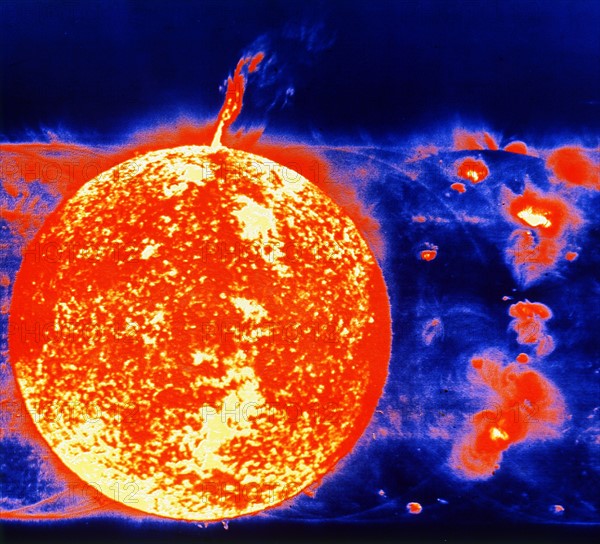 Sunspots and prominences in 1973