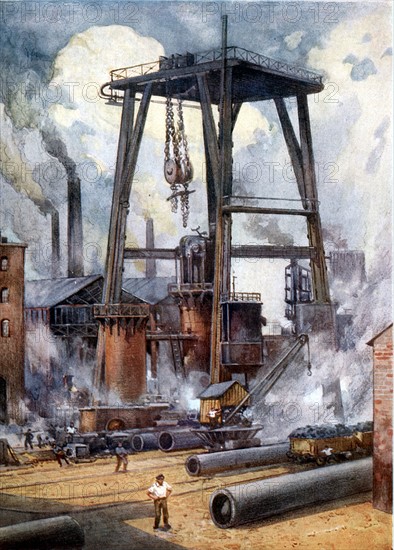 Steel works c1925