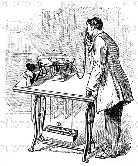 Making recording on Emile Berliner's Gramophone