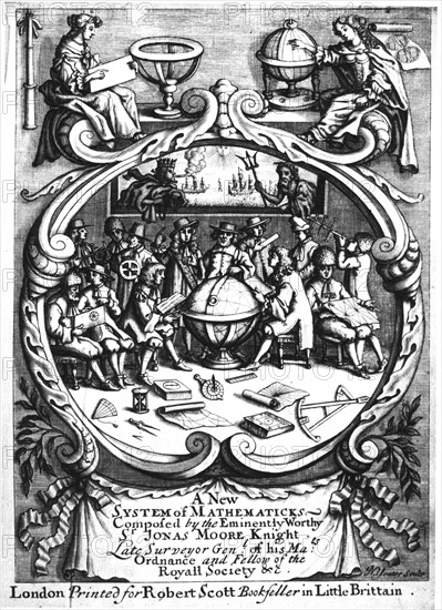 Frontispiece  of "A New System of Mathematicks"