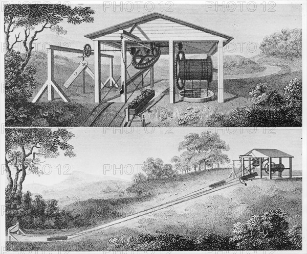 Double inclined plane for moving tub boats