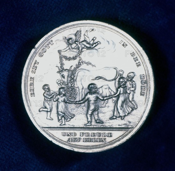 Medal commemorating the discovery of vaccination in 1796 [1800]