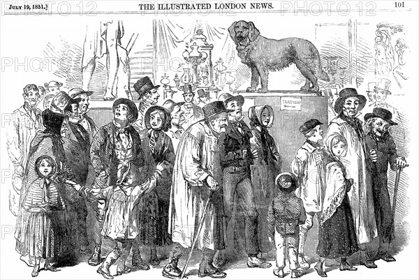 Agricultural workers and their families at the Great Exhibition of 1851