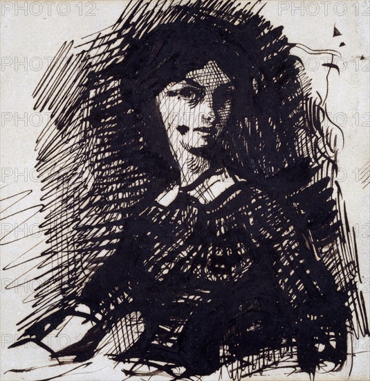 Portrait of Jeanne Duval by Charles Baudelaire