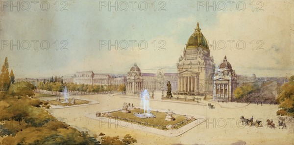 Design for the Grand Palais des Expositions in 1893
