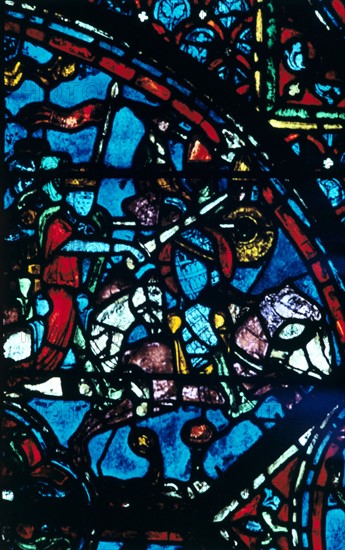 Stain glass window from the cathedral of Chartres, XIII century