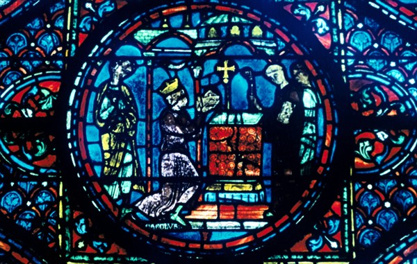 Stain glass window from the cathedral of Chartres, XIII century