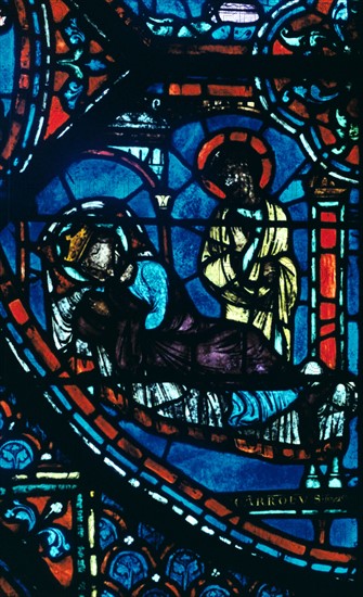 Stain glass window from the cathedral of Chartres, XIII century