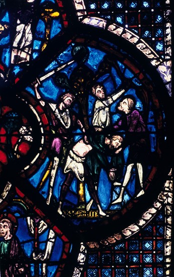 Stain glass window from the cathedral of Chartres