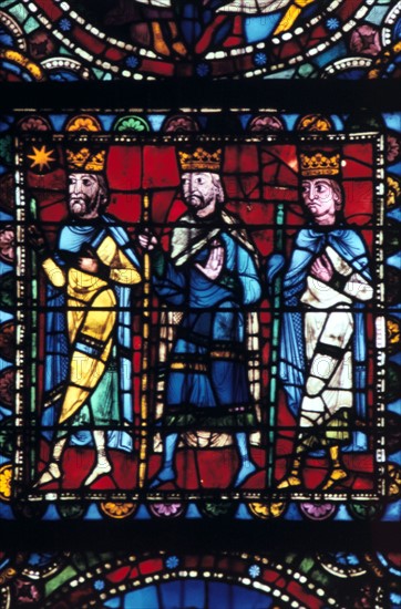 Stain glass window from the cathedral of Chartres