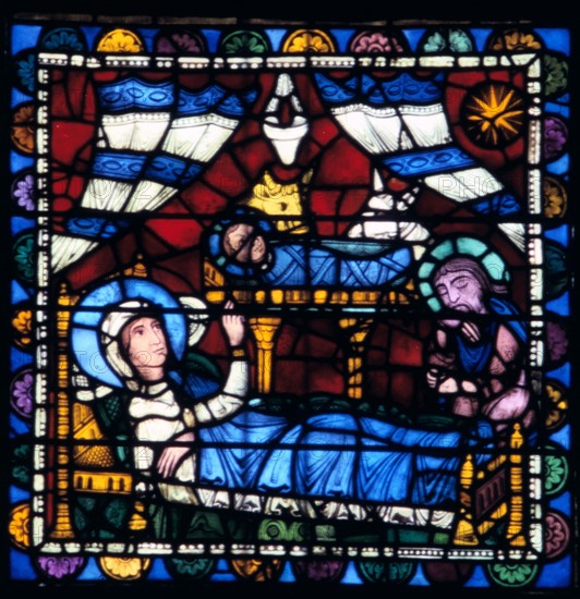 Stain glass window from the cathedral of Chartres