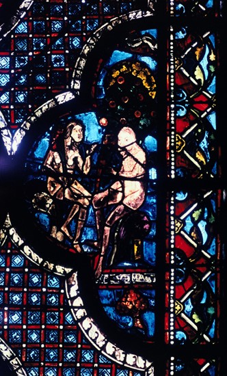 Stain glass window from the cathedral of Chartres