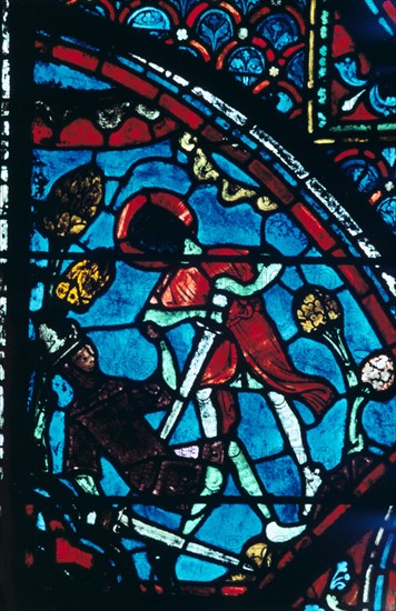 Stain glass window from the cathedral of Chartres