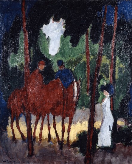 Van Dongen, Les cavaliers au Bois de Boulogne