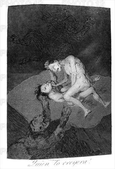 Plate 62 of 'Los caprichos', Goya