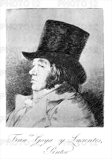 Plate 1 of 'Los caprichos', Goya