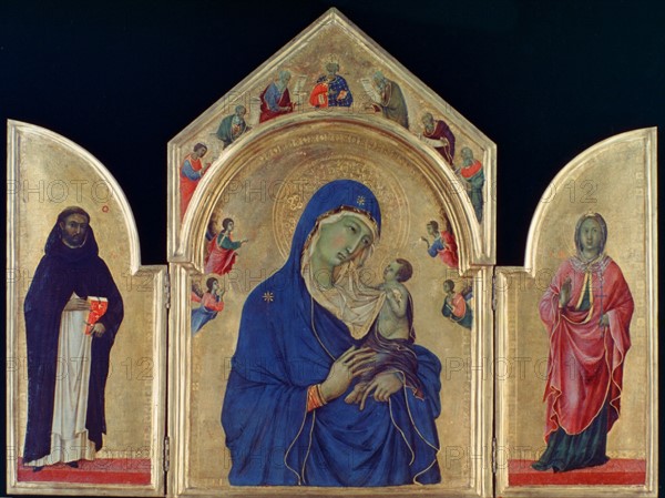 Madonna and Child with St Dominic and St Aurea'