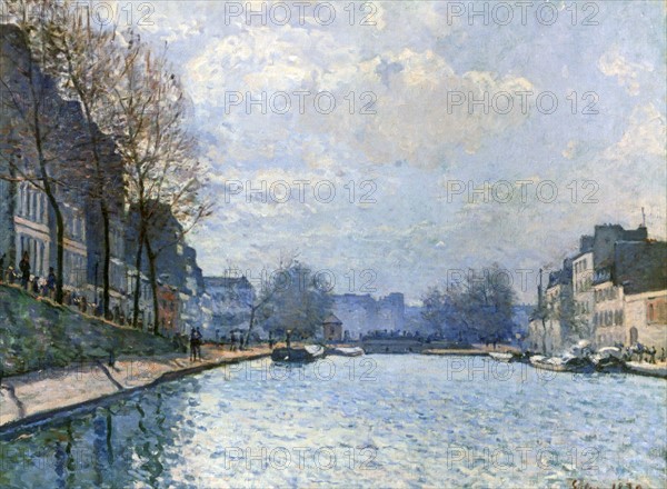 Sisley, Vue du canal Saint-Martin