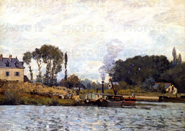 Sisley, Bateaux à l'écluse de Bougival