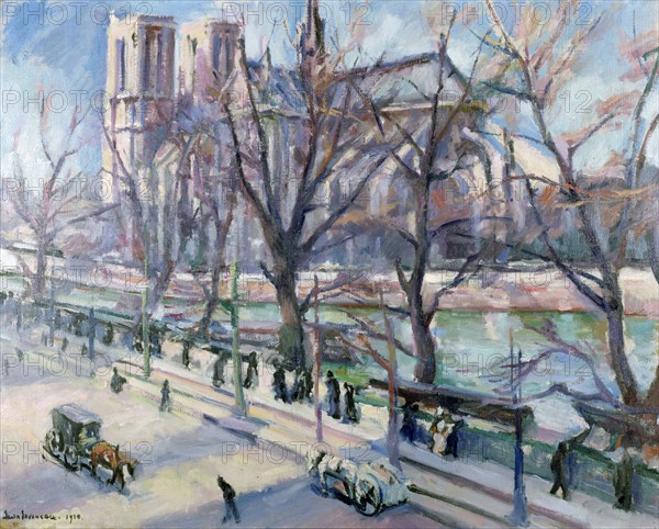 Joveneau, 'The Seine and Notre-Dame in Paris'