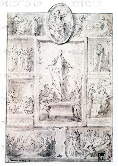 Composition Sketch', 1503-1540