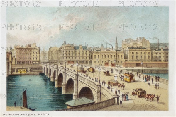 Thomas Telford's bridge over the Clyde at Broomielaw, Glasgow