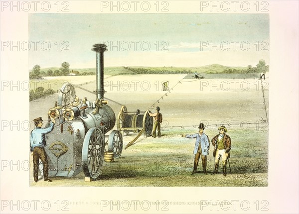 Portable steam engine by Garrett & Sons