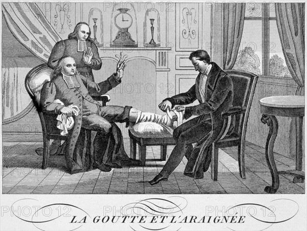 Physician attending a gouty clerical patient